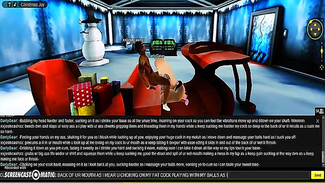 Darly X-Mas Head – 3D Anime Babe Seduces With Naughty Holiday Fun