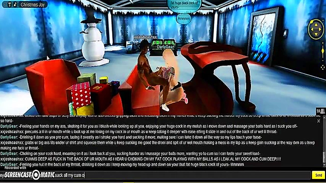 Darly X-Mas Head – 3D Anime Babe Seduces With Naughty Holiday Fun