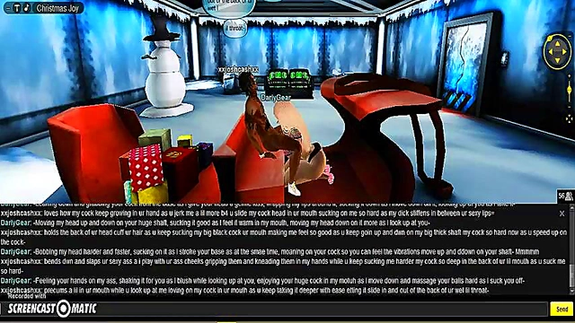 Darly X-Mas Head – 3D Anime Babe Seduces With Naughty Holiday Fun