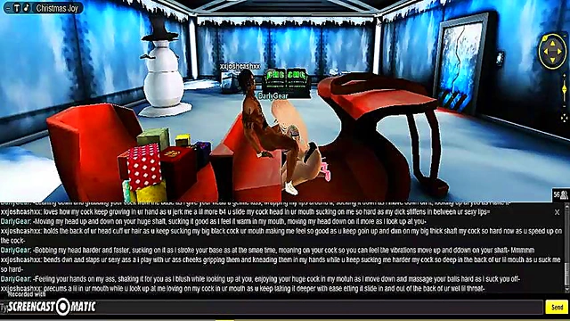 Darly X-Mas Head – 3D Anime Babe Seduces With Naughty Holiday Fun