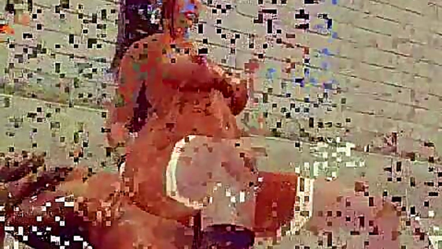 Horny BBW Mistress Masturbates On Beach After Seductive Sculpture Session