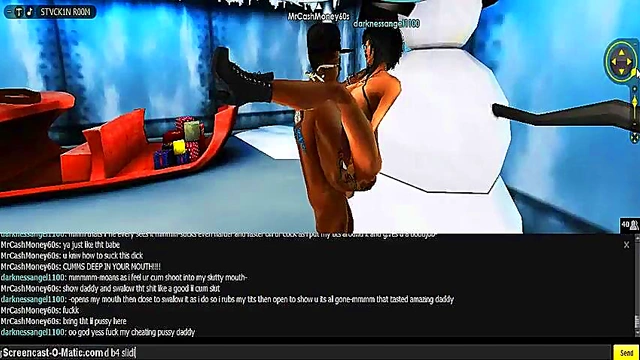 3D Cartoon Angel Seduces With Hot Anime Sex In IMVU Game Adventure