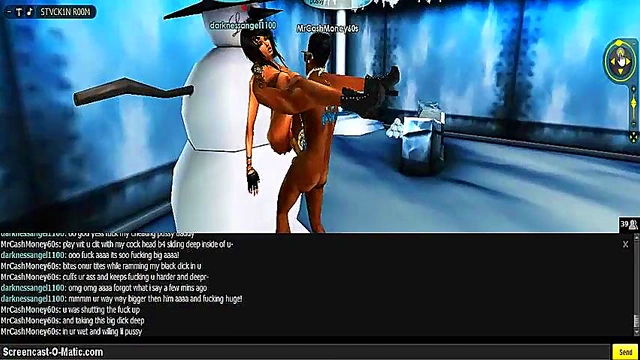 3D Cartoon Angel Seduces With Hot Anime Sex In IMVU Game Adventure