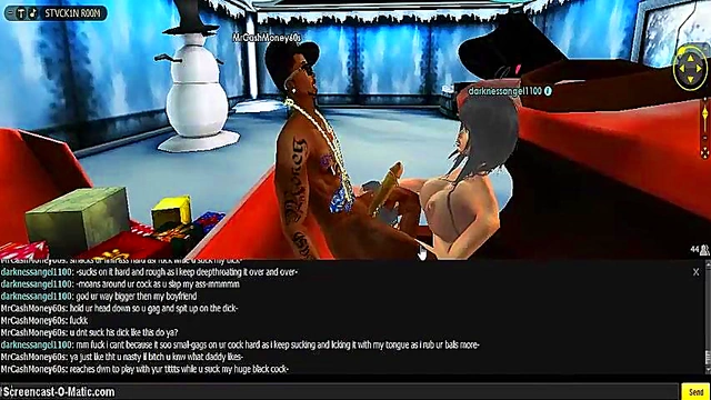 3D Cartoon Angel Seduces With Hot Anime Sex In IMVU Game Adventure