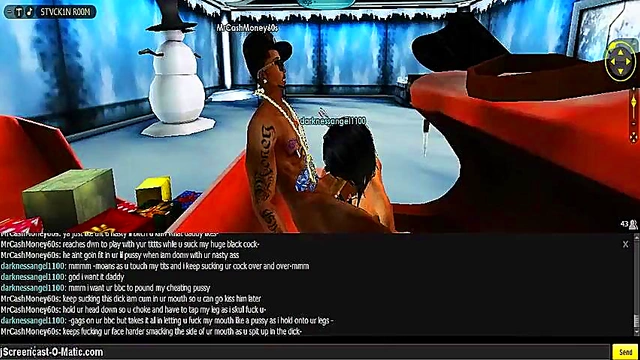 3D Cartoon Angel Seduces With Hot Anime Sex In IMVU Game Adventure