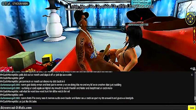 3D Cartoon Angel Seduces With Hot Anime Sex In IMVU Game Adventure