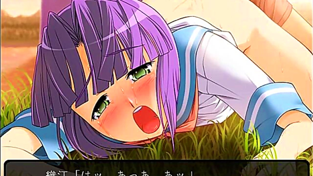 School-Girl Natsuhara Orie Fucks Hard In Her Eroge School Uniform Scene