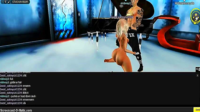 3D Cartoon CatGirl Gets Animated For Hot Game Action IMVU Style