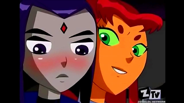 Horny Starfire & Raven Team Up for Hot Hentai Action