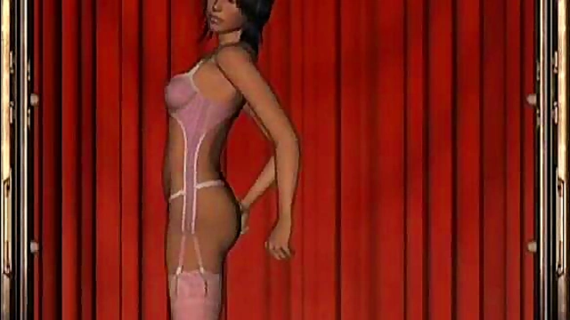 Virtual Stripper With Big Tits Dances On Stage Then Gives Blowjob