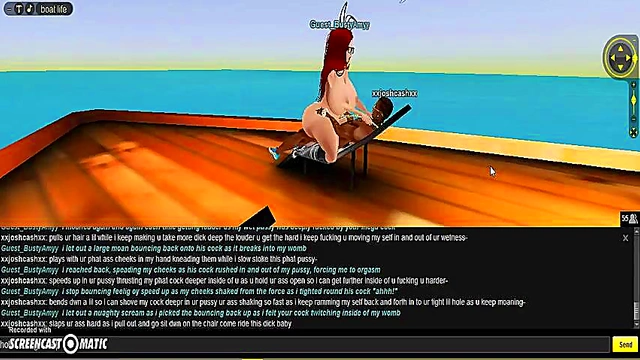 Amy Bangs Boat in Steamy 3D Hentai Game Adventure
