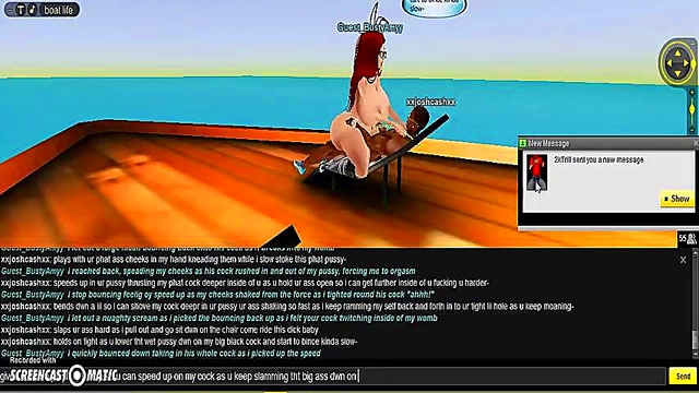 Amy Bangs Boat in Steamy 3D Hentai Game Adventure