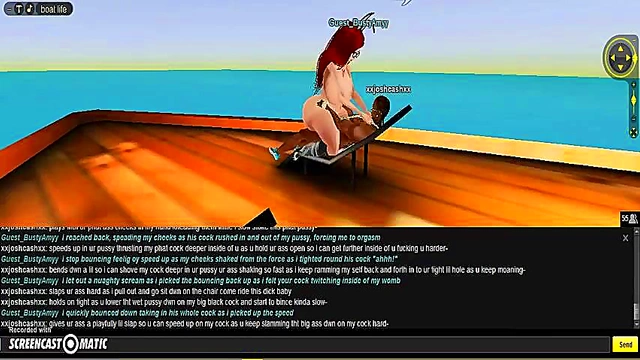Amy Bangs Boat in Steamy 3D Hentai Game Adventure