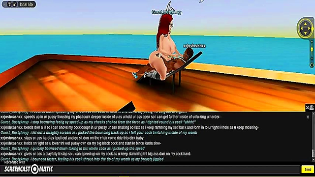 Amy Bangs Boat in Steamy 3D Hentai Game Adventure