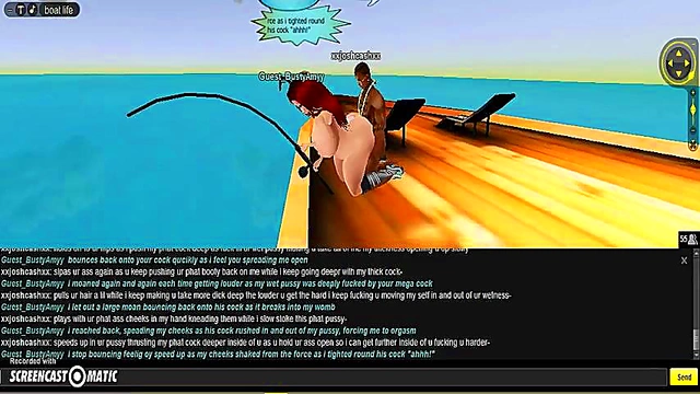 Amy Bangs Boat in Steamy 3D Hentai Game Adventure