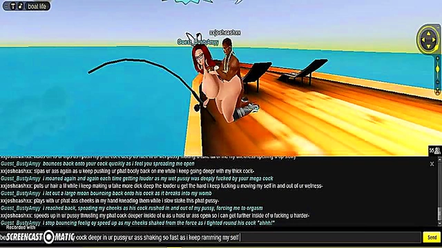 Amy Bangs Boat in Steamy 3D Hentai Game Adventure