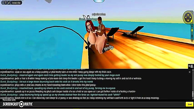 Amy Bangs Boat in Steamy 3D Hentai Game Adventure
