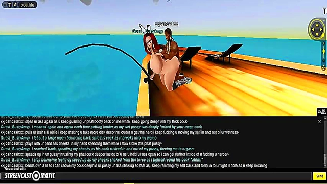 Amy Bangs Boat in Steamy 3D Hentai Game Adventure