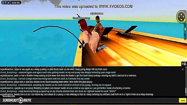 Amy Bangs Boat in Steamy 3D Hentai Game Adventure