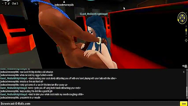 Mrs Dark Gives Intense 3D Cartoon Blowjob In Anime Game World