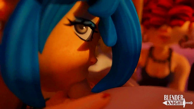 Goth Cartoon Chick Gives Blowjob & Handjob To Ed In Moonlit 3D Hentai Scene