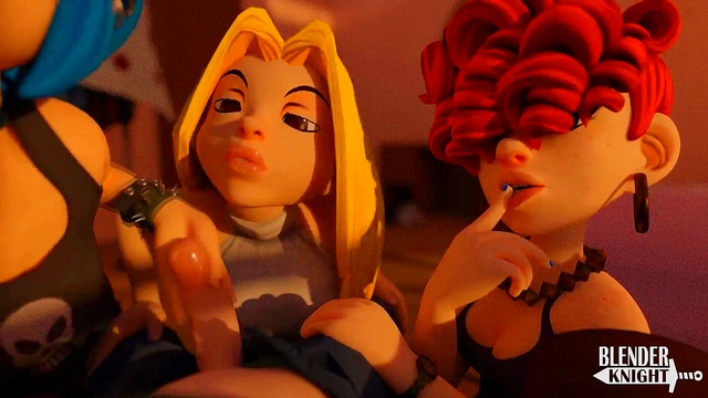 Goth Cartoon Chick Gives Blowjob & Handjob To Ed In Moonlit 3D Hentai Scene