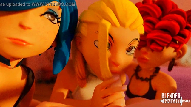 Goth Cartoon Chick Gives Blowjob & Handjob To Ed In Moonlit 3D Hentai Scene