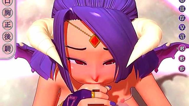 Big-Titted Anime Babe Gives Mind-Blowing Blowjob & Boobjob For Cumshot Feast