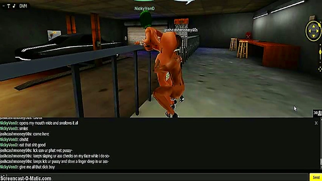 Nicky Gold Seduces in 3D Anime Game IMVU With Hot Cartoon Action