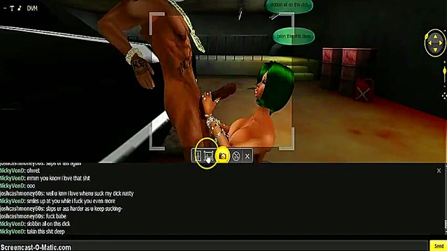 Nicky Gold Seduces in 3D Anime Game IMVU With Hot Cartoon Action