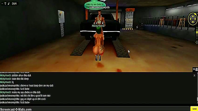 Nicky Gold Seduces in 3D Anime Game IMVU With Hot Cartoon Action