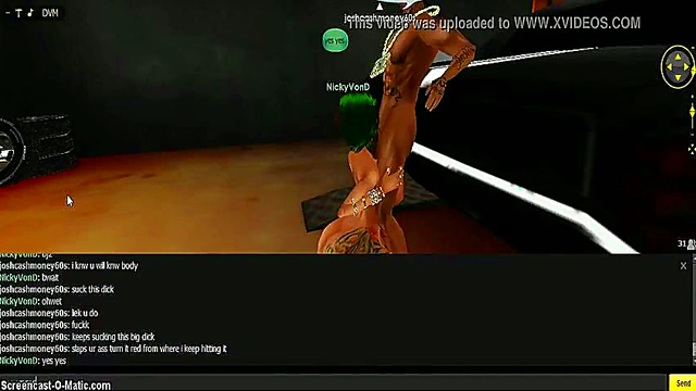 Nicky Gold Seduces in 3D Anime Game IMVU With Hot Cartoon Action