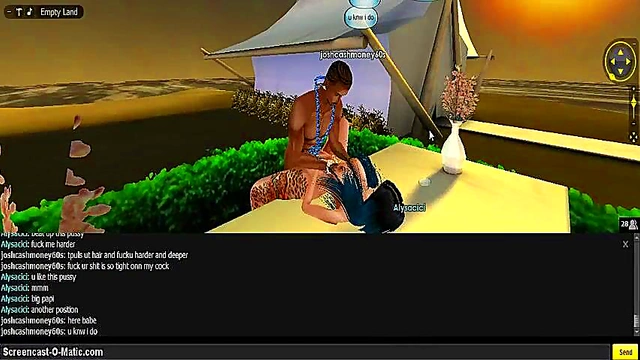 Cute Cici Takes 3D Cartoon Dick In Wild IMVU Game Session