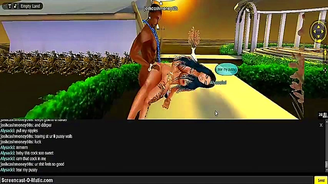 Cute Cici Takes 3D Cartoon Dick In Wild IMVU Game Session