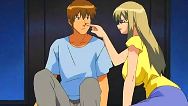 Horny Hentai MILF Teacher Seduces Young Virgin With Big Tits & Yuri Action