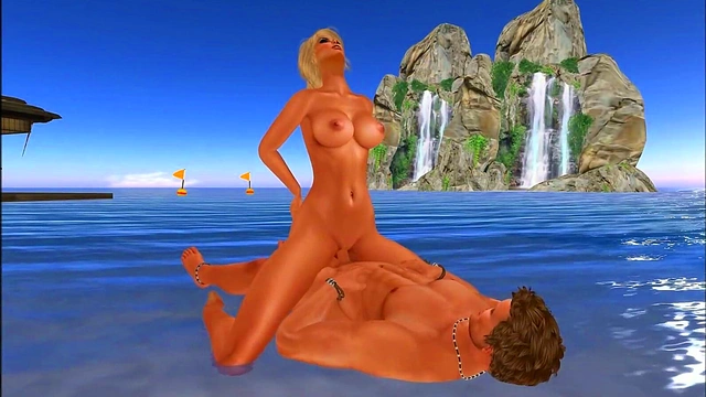 Relaxed Lazy Sunday With 3D Cartoon Couple Enjoying Steamy Moments