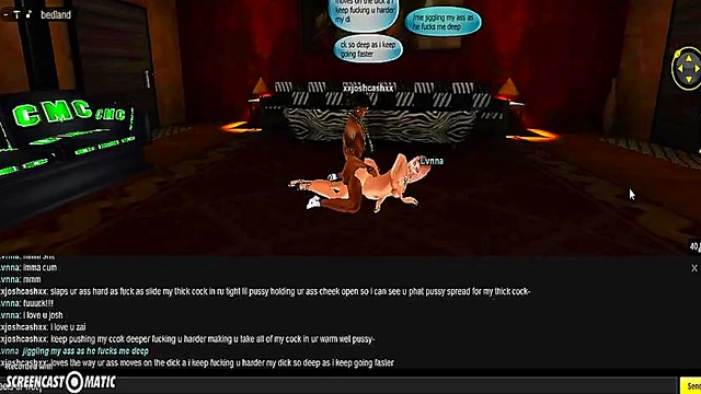 Lvnna Seduces You In Her Bedroom With 3D Anime Game Action