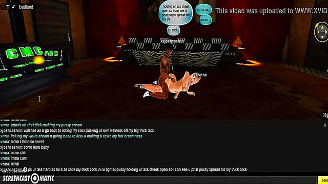 Lvnna Seduces You In Her Bedroom With 3D Anime Game Action