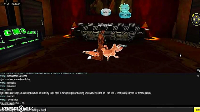 Lvnna Seduces You In Her Bedroom With 3D Anime Game Action