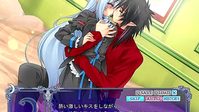 Horny Otome Game Heroine Gets Fucked Under The Moon In Anime Style