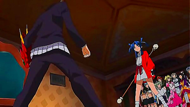 Horny Anime Chick Gets Ecchi Action In DxD Fantasy Scene