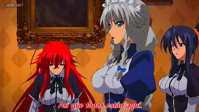 Horny Anime Chick Gets Ecchi Action In DxD Fantasy Scene
