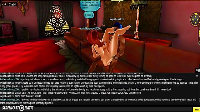 Anita's Red Bedroom – 3D Anime Game Porn SeductionFantasy