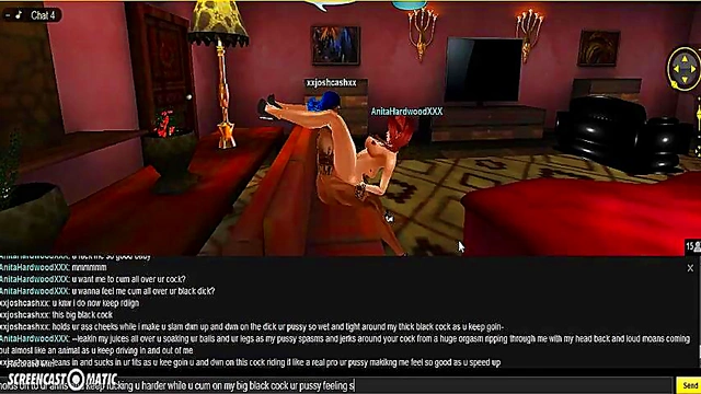 Anita's Red Bedroom – 3D Anime Game Porn SeductionFantasy