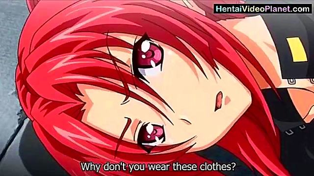 Sexy Anime Babe Shows Off Big Tits In Weird Hentai Outfit