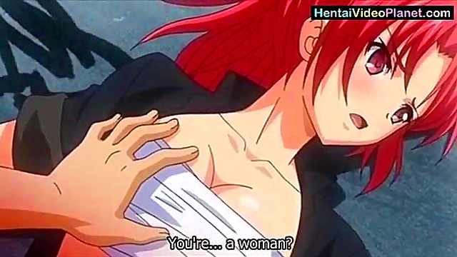 Sexy Anime Babe Shows Off Big Tits In Weird Hentai Outfit