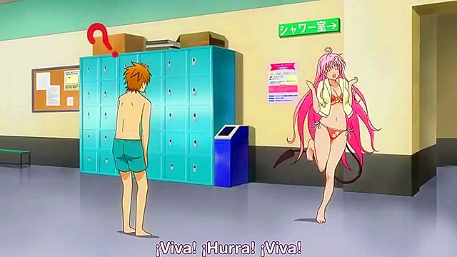 Lovable Anime Couple Engages in Steamy Ecchi Session Together