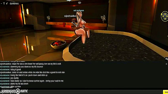 Louise Gets Steamy in 3D Shower Animation Game