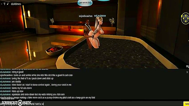 Louise Gets Steamy in 3D Shower Animation Game