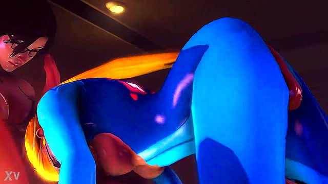 3D Hentai Babe With Glasses Gets Wild In Zero-G Seduction Scene